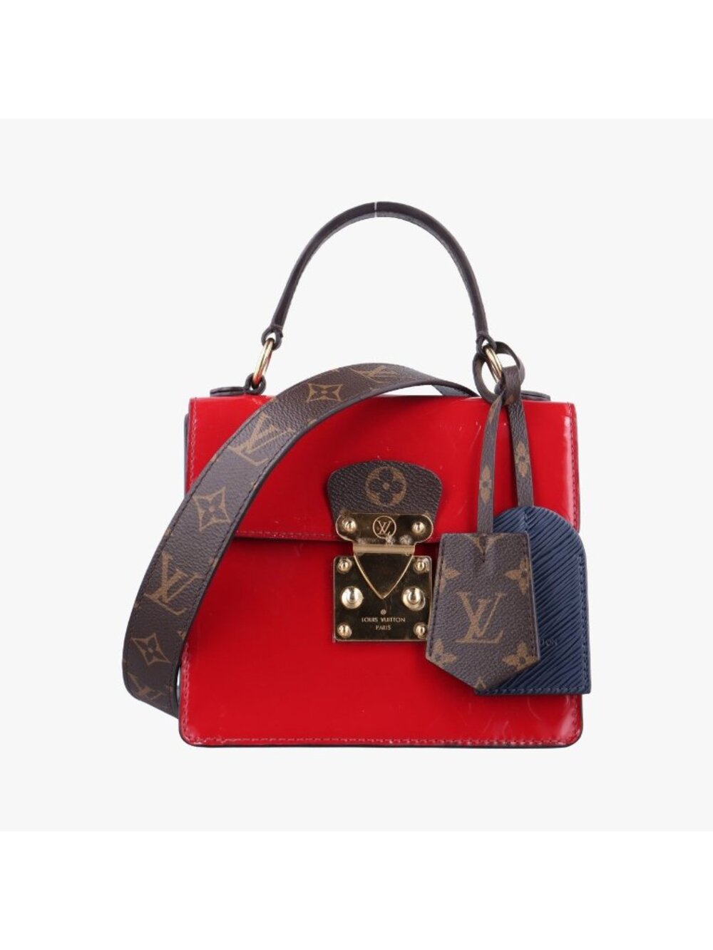 Louis Vuitton Spring Street PM Scarlet Vernis Epi Monogram Canvas